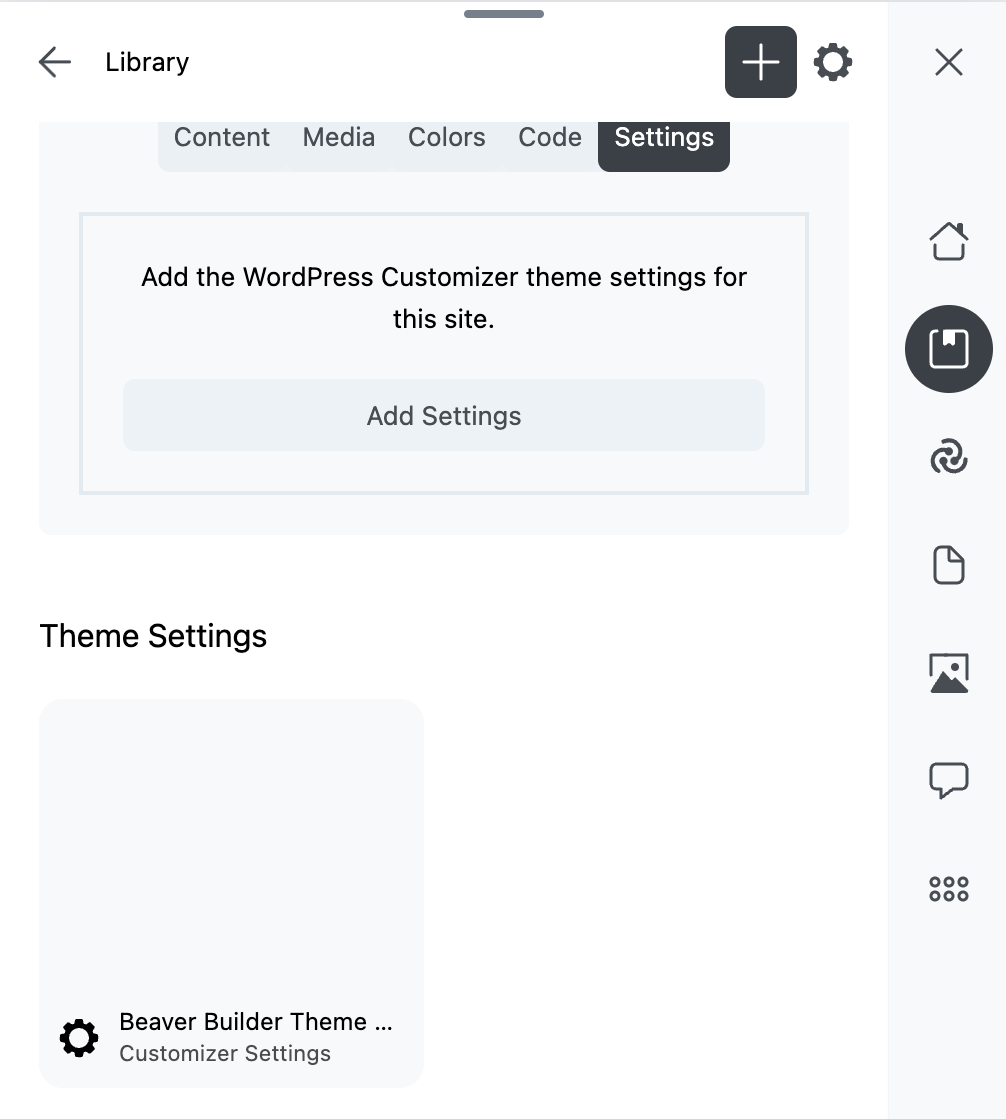 Beaver Builder Theme settings saved in Assistant Pro Library app